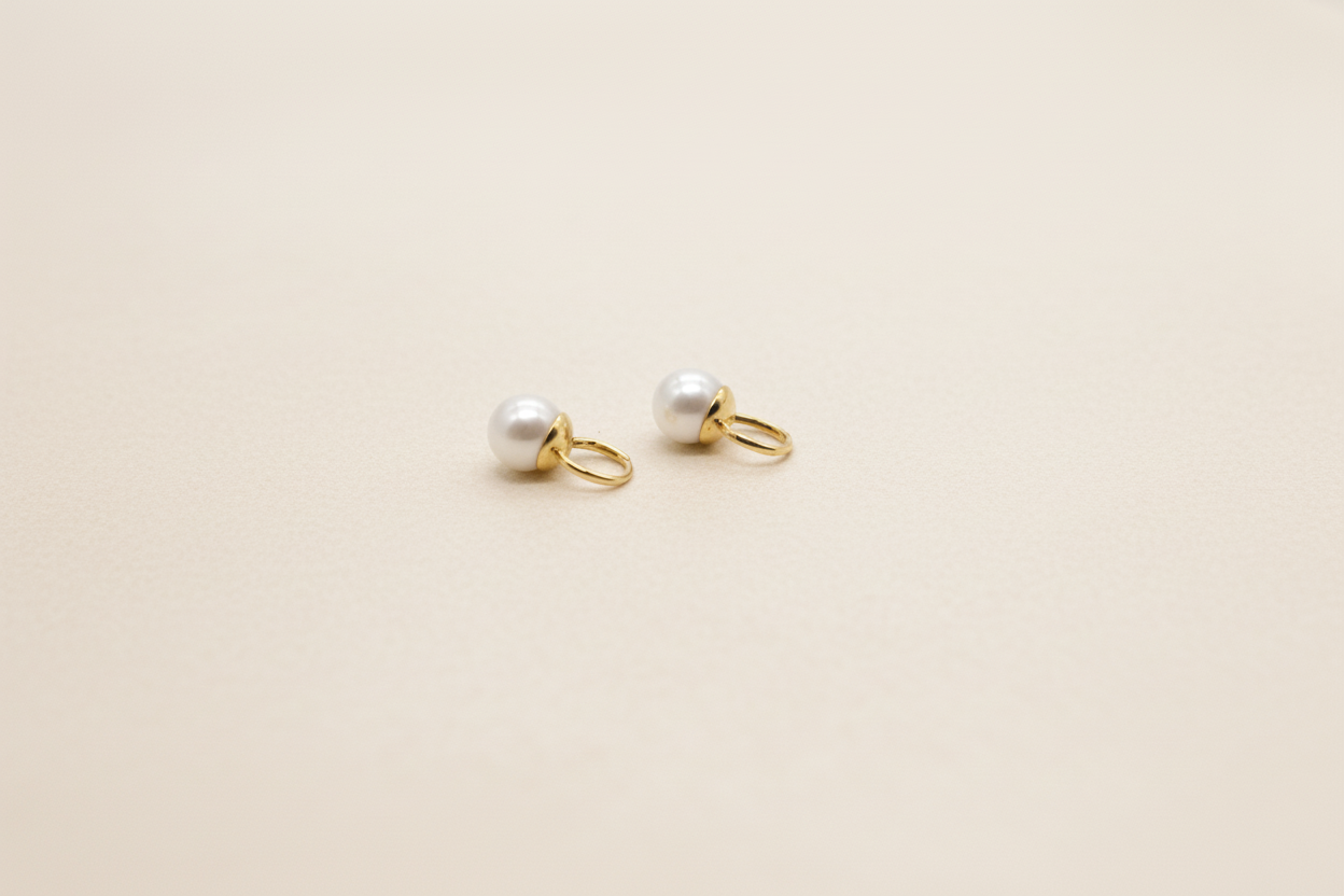 Soft Whisper Pearl Stud Drops