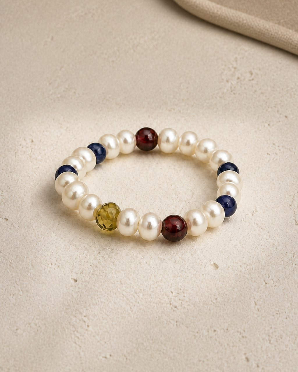 Chromatic Pearl & Gemstone Ring — 4:5 styled product photograph