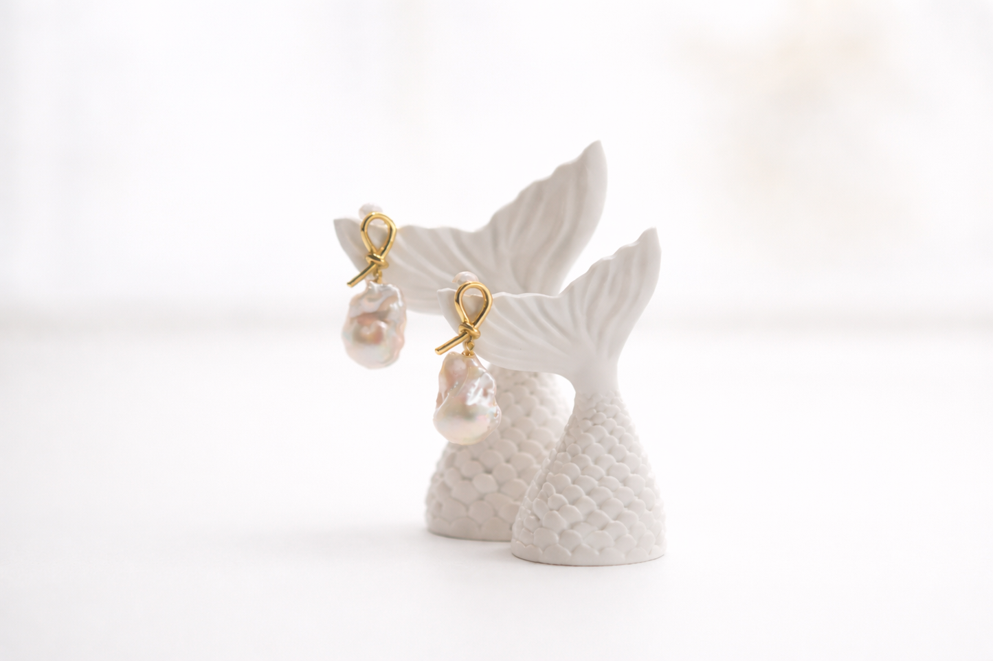 Soft Baroque Pearl Drops · 14K Gold Plated