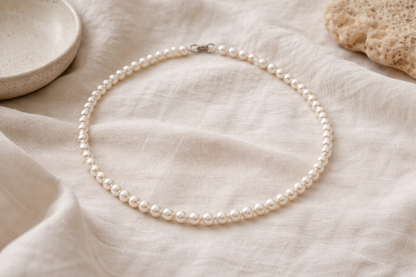 Quiet Statement Pearl Necklace