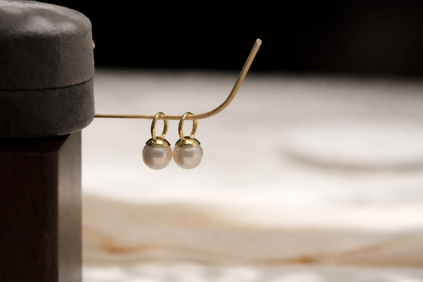 Soft Whisper Pearl Stud Drops