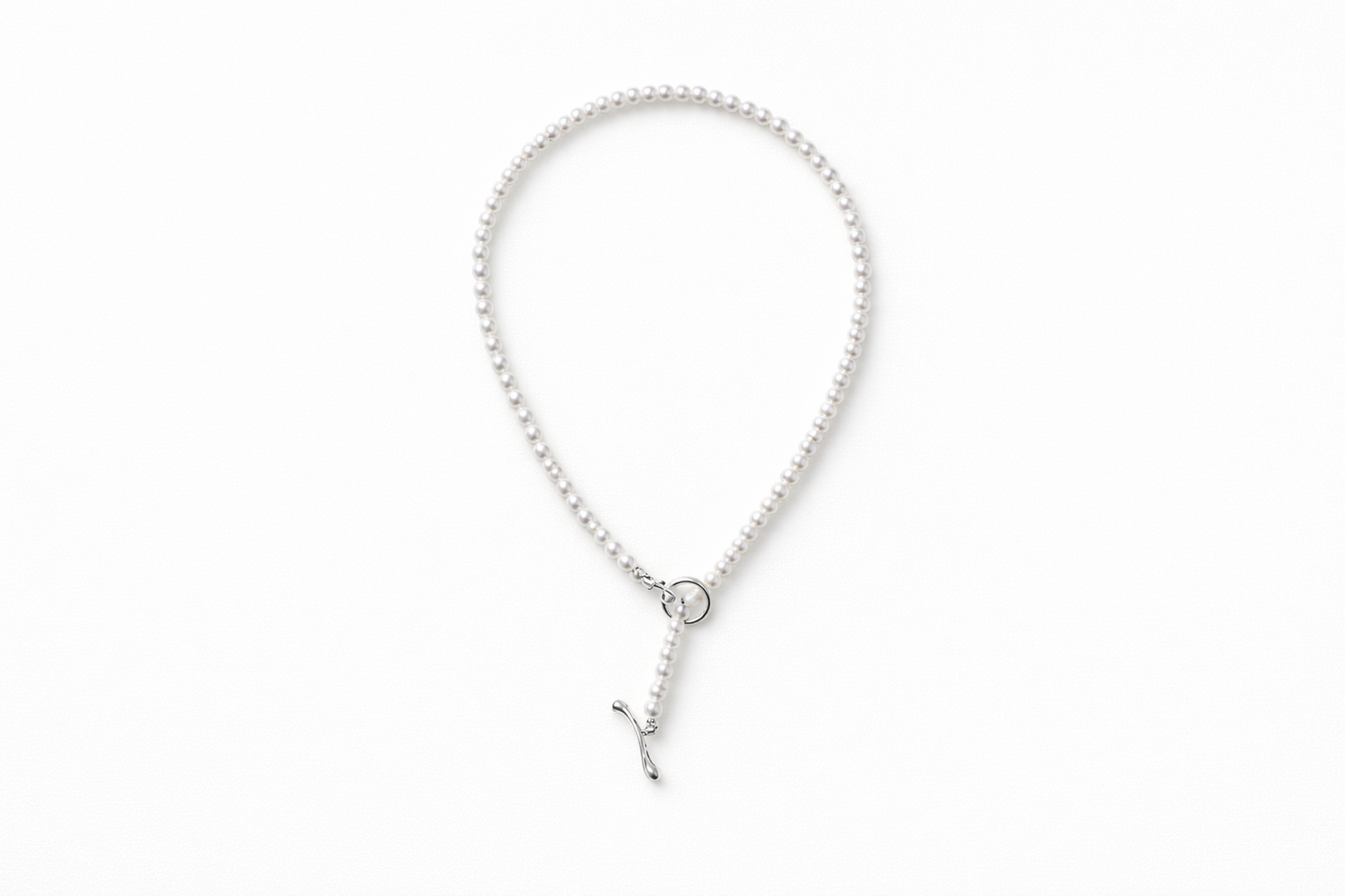 Soft Halo Pearl Necklace