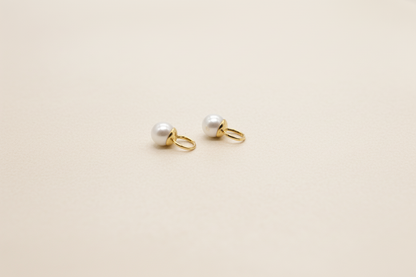 Soft Whisper Pearl Stud Drops