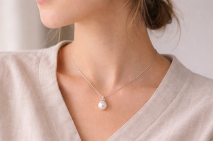 Still Whisper Pearl Pendant Necklace
