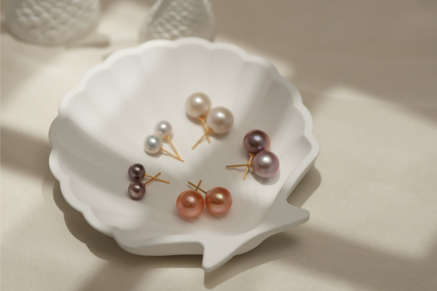 Everyday Luster Pearl Studs (3 Colors)