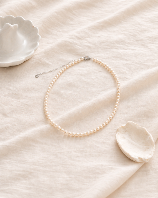 Apricot Glow Pearl Necklace (4:5)