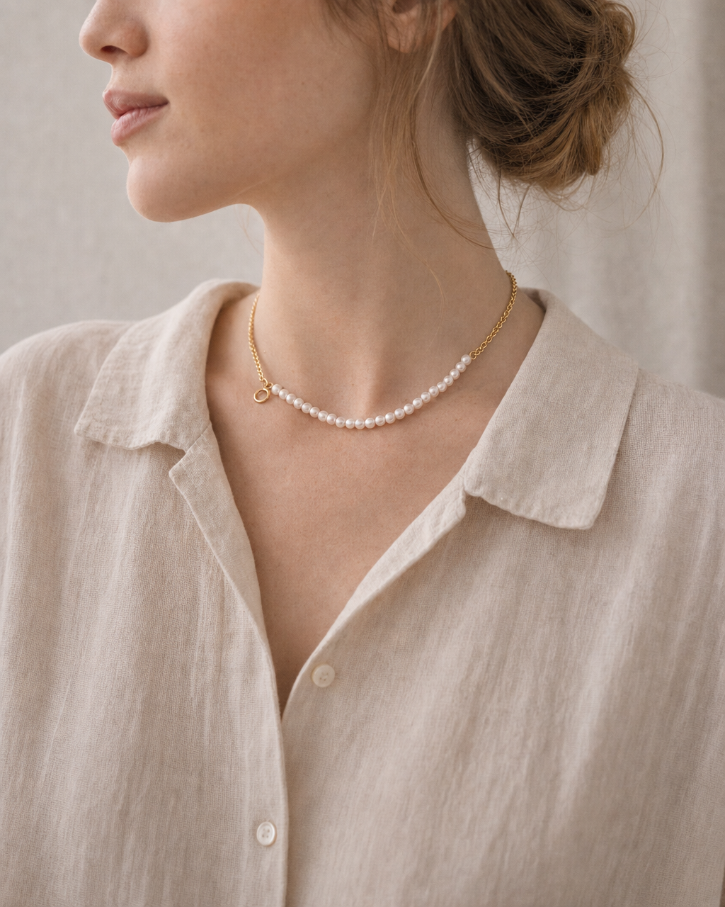 Half-Whisper Pearl Chain Bracelet (4:5)