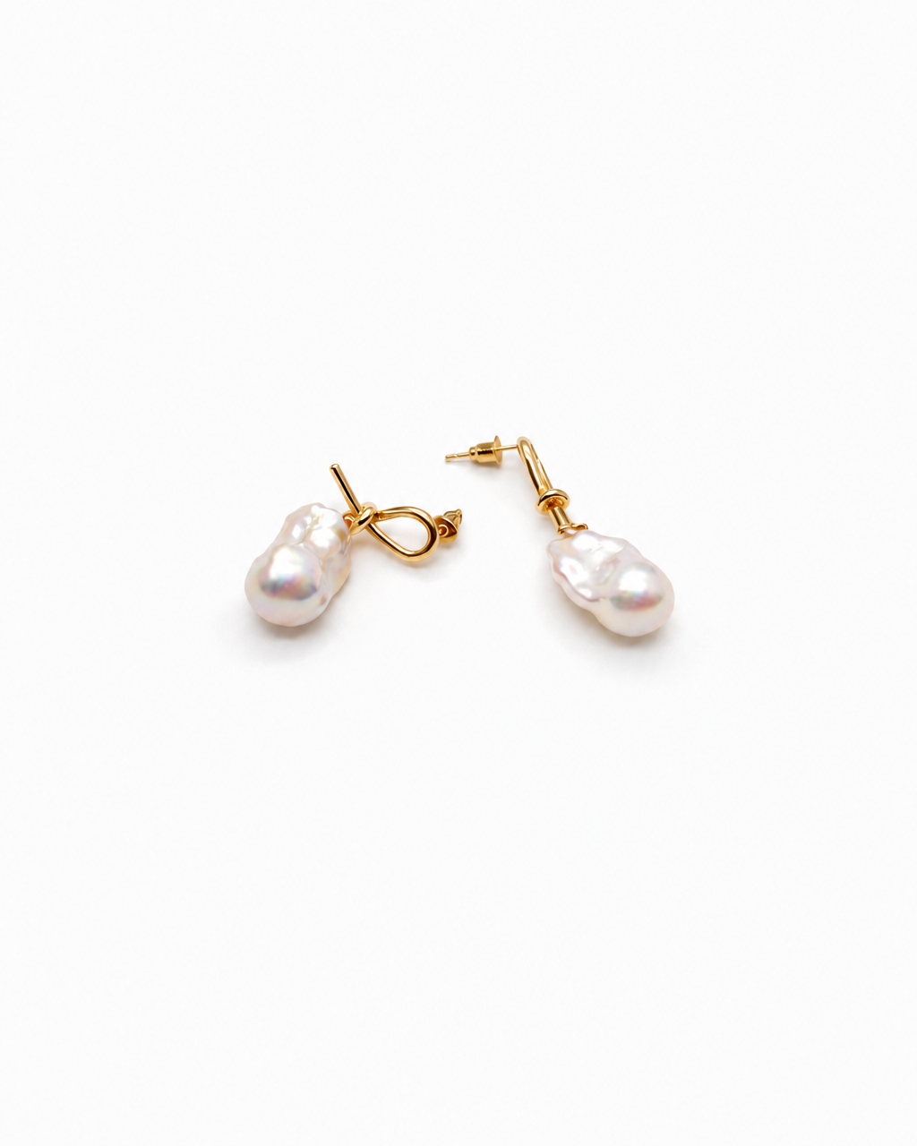 Soft Baroque Pearl Drops · 14K Gold Plated (4:5)