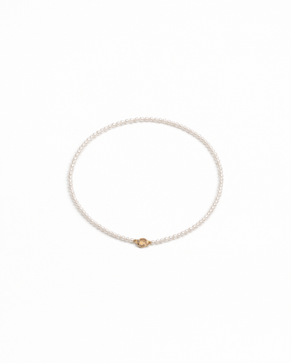 Soft Halo Pearl Necklace (4:5)